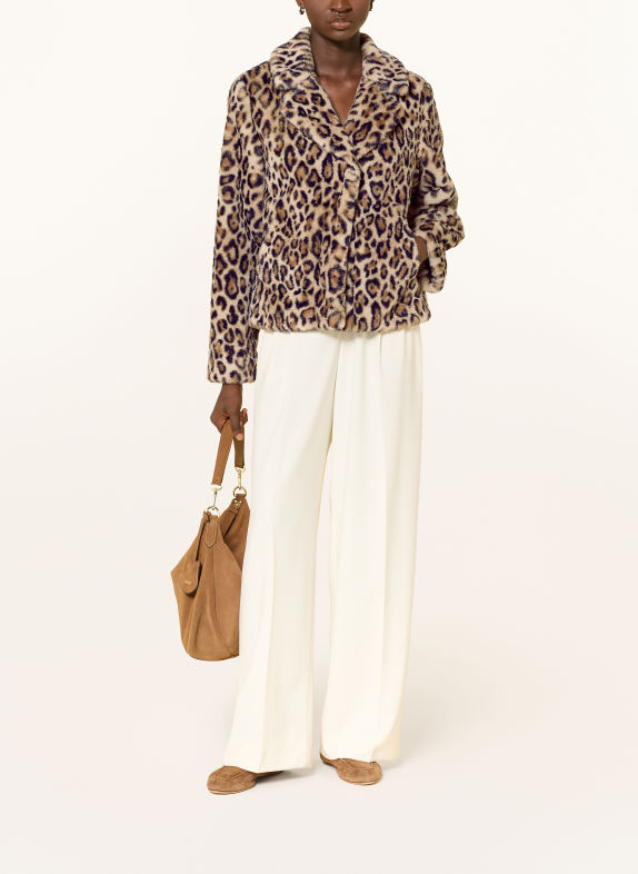 monari Veste en fausse fourrure MARRON CLAIR / MARRON / NOIR