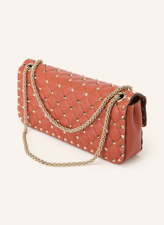 VALENTINO GARAVANI Schoudertas ROCKSTUD SPIKE met studs DONKERORANJE