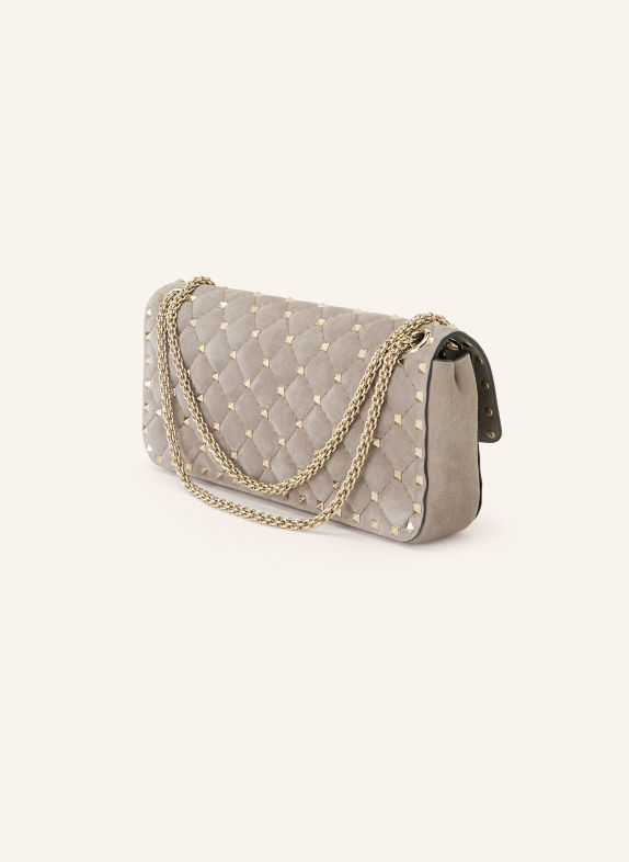 VALENTINO GARAVANI Schoudertas ROCKSTUD SPIKE SMALL met studs GRIJS / ZILVER