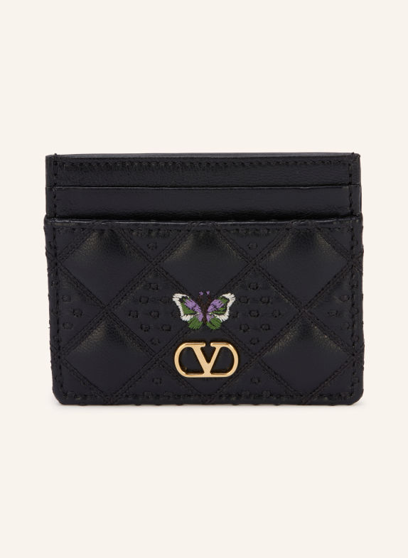 VALENTINO GARAVANI Porte-cartes FLUTTERBY NOIR