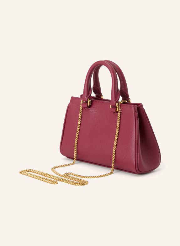 VALENTINO GARAVANI Handtas VLOGO SIGNATURE DONKERROOD / GOUD