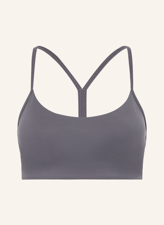 lululemon Biustonosz sportowy FLOW Y SZARY