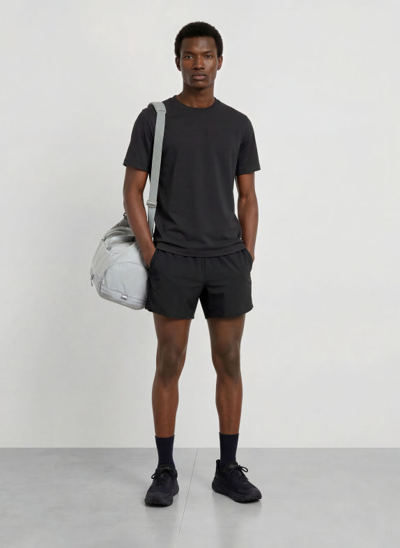 lululemon Pantaloni scurți de antrenament METAL VENT TECH NEGRU
