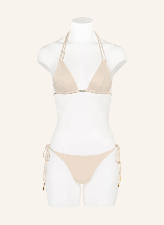 MELISSA ODABASH GIRONA Triangle bikini top with Glitter Yarn CREAM