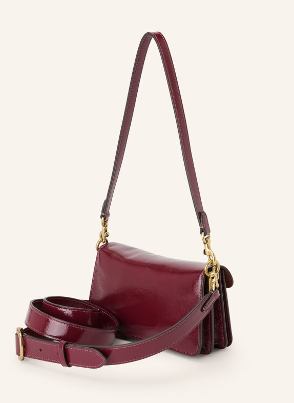 COACH TABBY Crossbody Bag DARK RED / GOLD