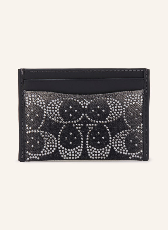 COACH Card wallet with gemstones BLACK
