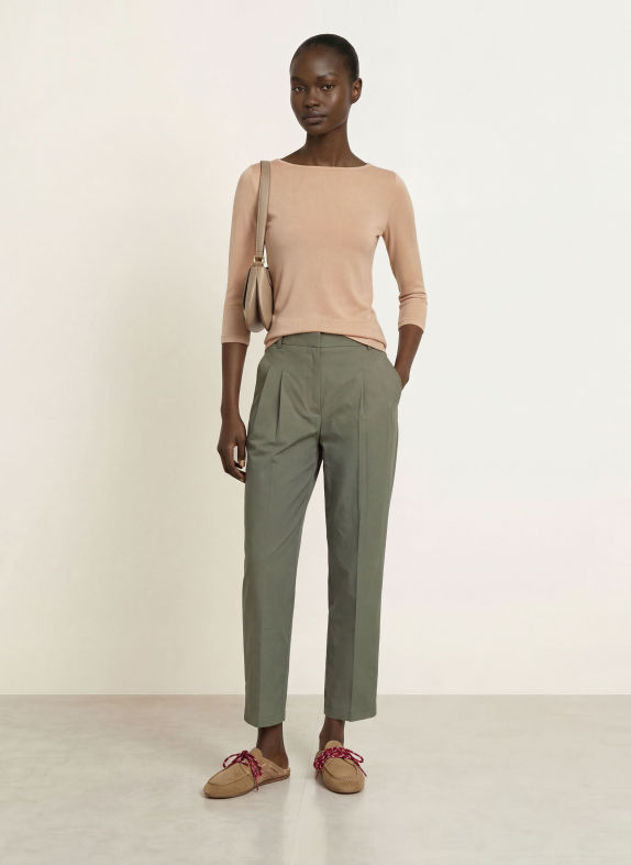 Stefan Brandt Shirt with 3/4 sleeves BEIGE