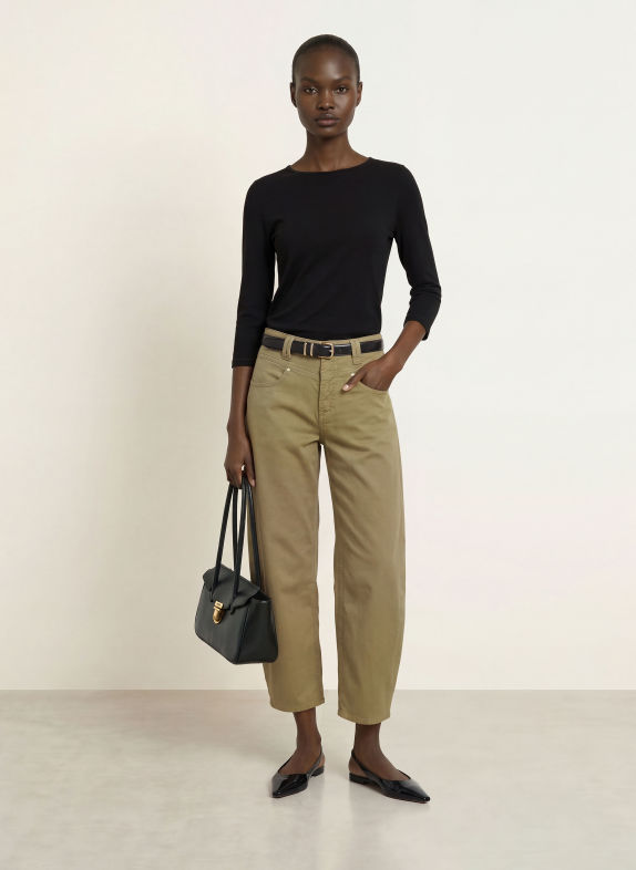 Stefan Brandt Shirt with 3/4 sleeves BLACK