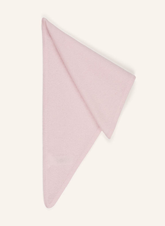 darling harbour Triangular scarf with cashmere ROSE