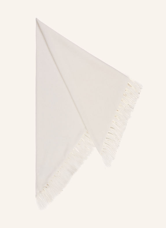 darling harbour Triangular scarf with cashmere CREME