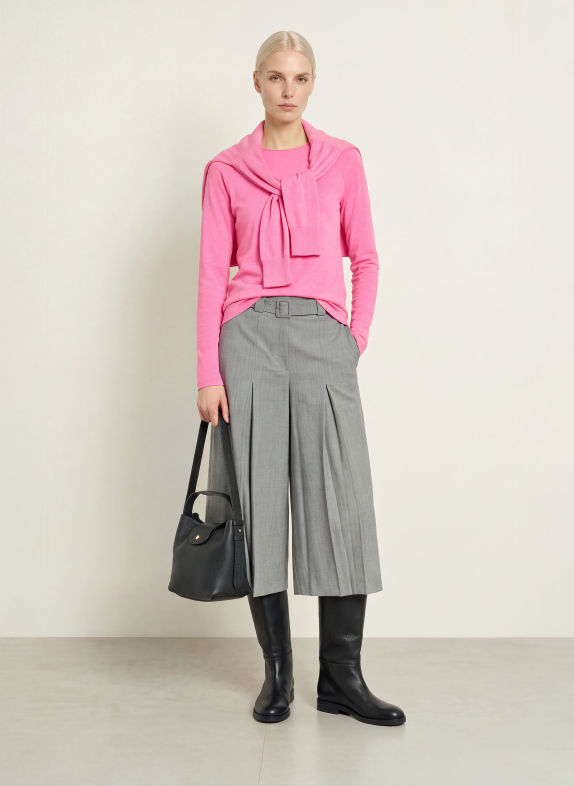 darling harbour Haut à manches longues DARK PINK