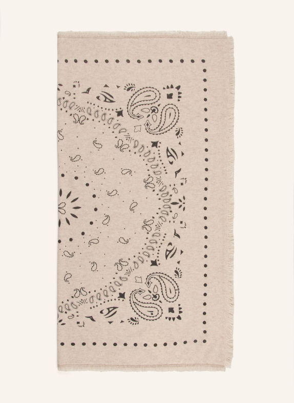 darling harbour Tuch mit Merinowolle und Cashmere pebbel melange / black