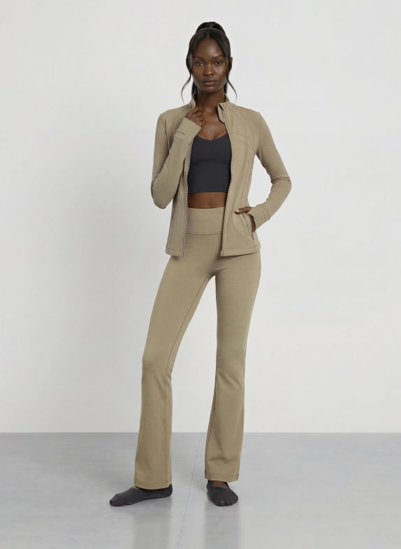 lululemon Tights GROOVE NO LINE KHAKI