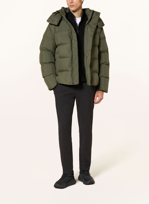 lululemon WUNDER Down Jacket with Detachable Hood GREEN