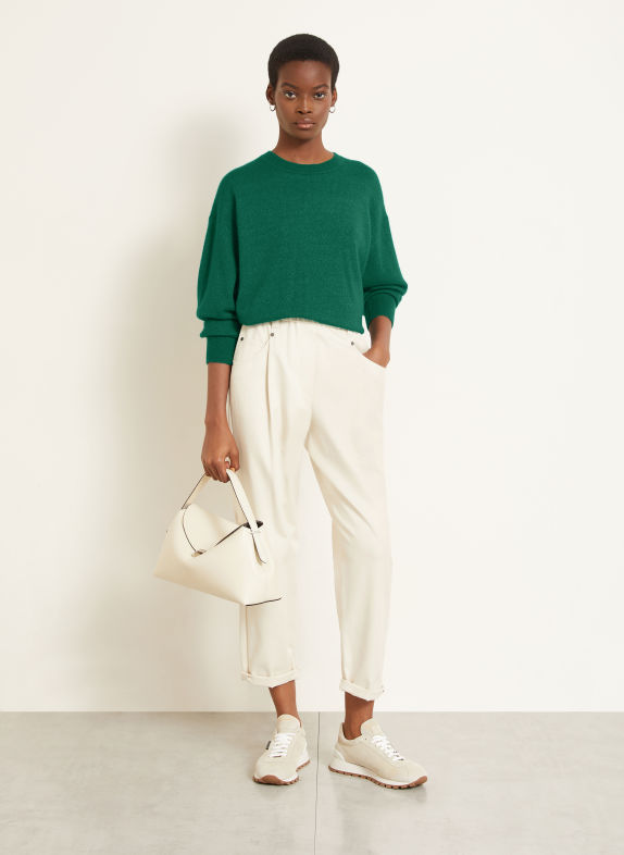 IRIS von ARNIM Pullover KALENA 50 mit Cashmere GRÜN