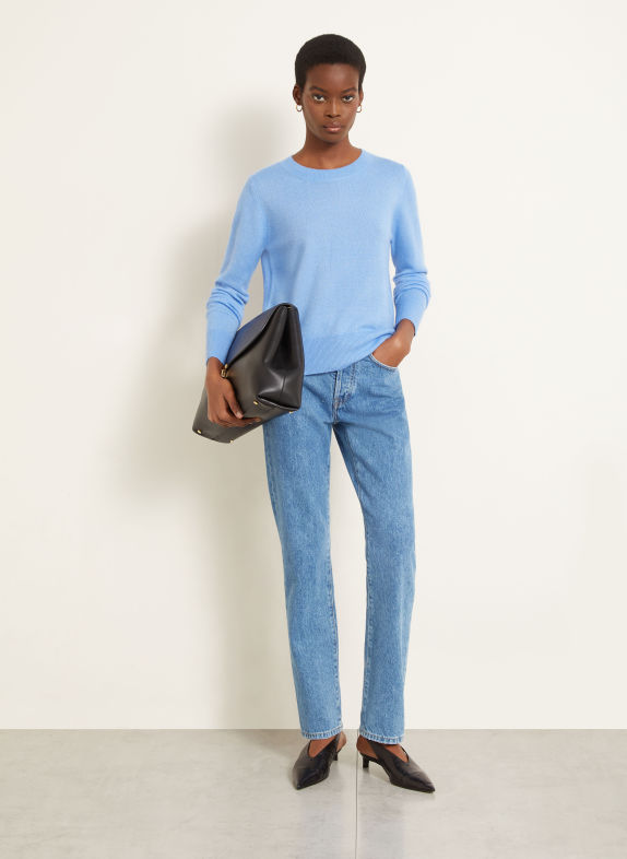IRIS von ARNIM Pull NERIS en cachemire BLEU CLAIR