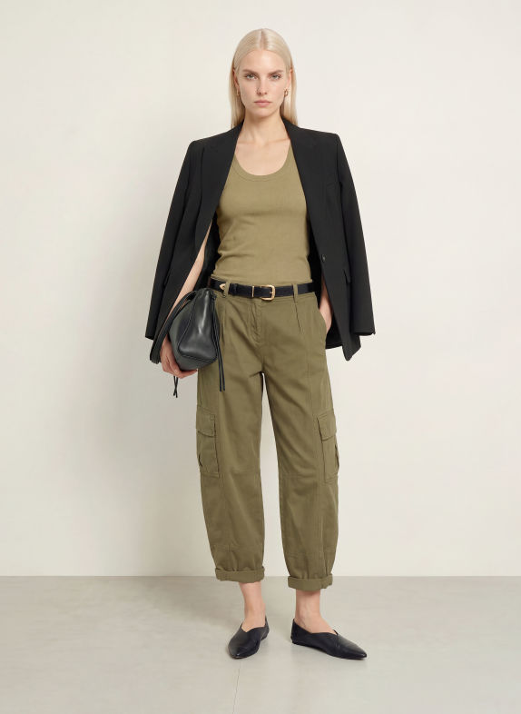 darling harbour Top LOLLO LIGHT OLIVE