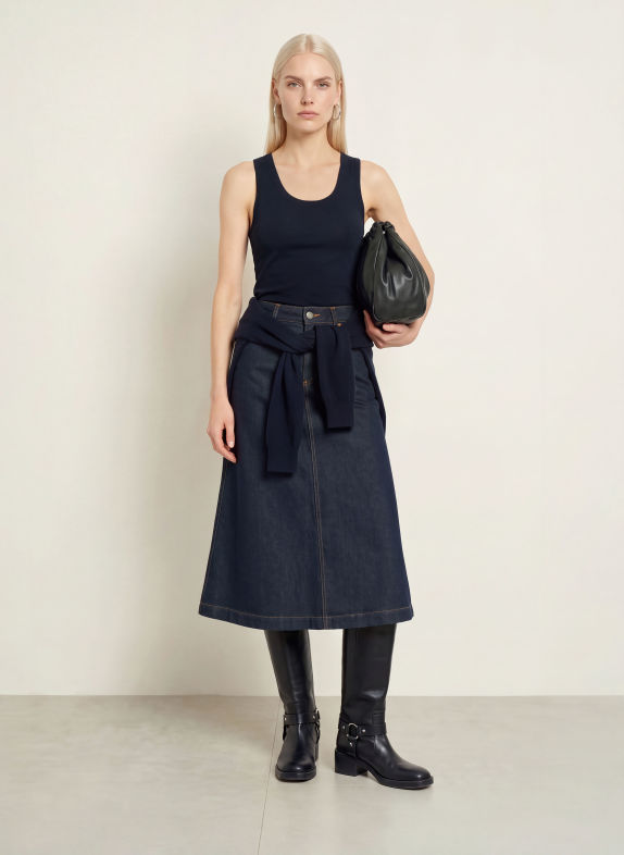 darling harbour Top LOLLO NAVY