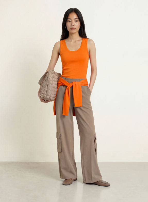 darling harbour Top LOLLO ORANGE