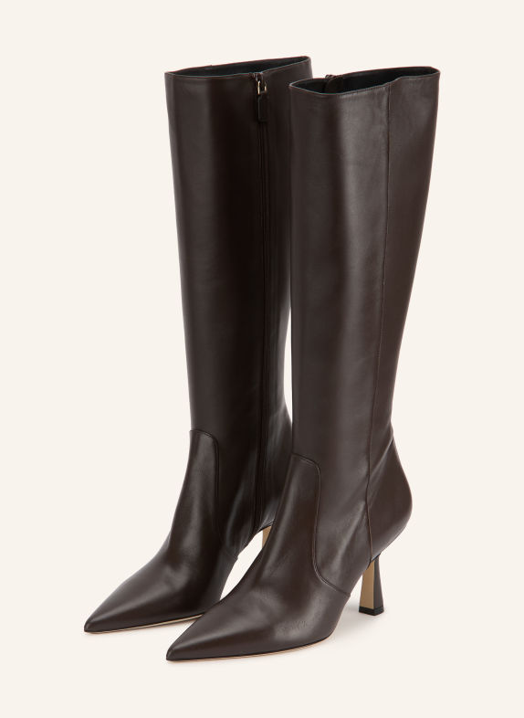 STUART WEITZMAN Bottes SUPER SCULPT MARRON FONCÉ