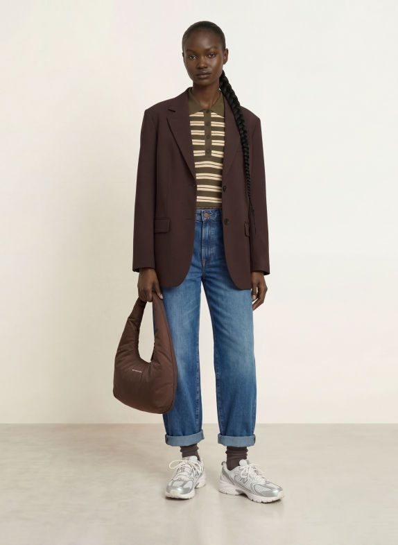 KAPTEN & SON Sac à main SKARA MARRON FONCÉ