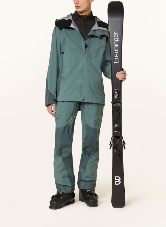 Klättermusen BRAGE 2.0 Hardshell ski pants TEAL