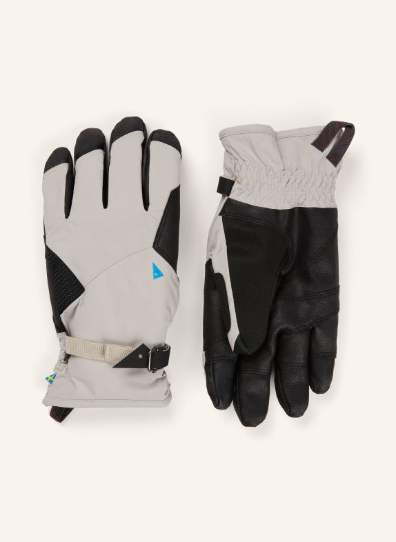 Klättermusen KVASER Ski Gloves LIGHT GRAY / BLACK
