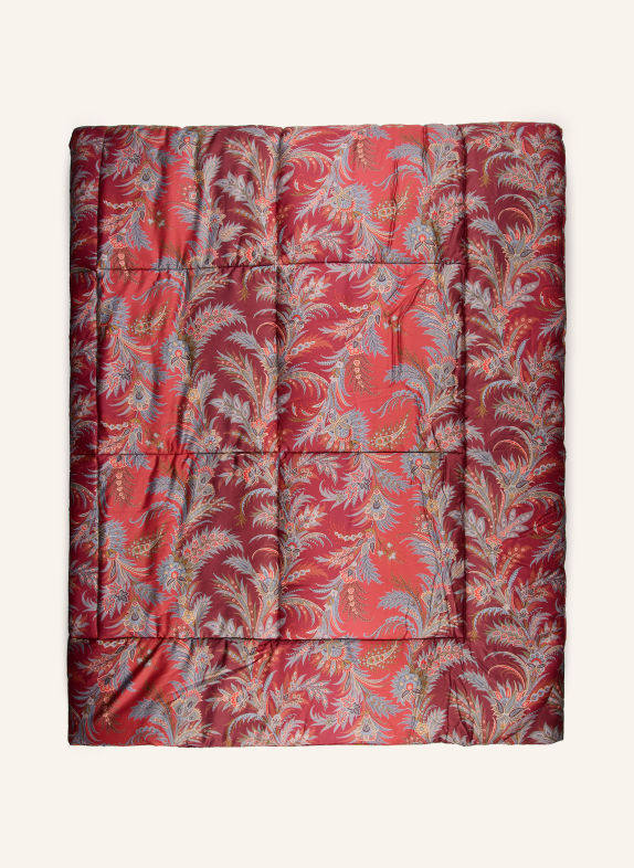 ETRO Home Couvre-lit ROUGE FONCÉ / BLEU GRIS / ROUGE CLAIR
