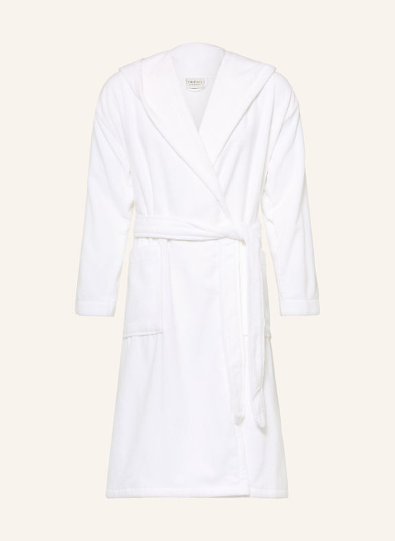 en VOGUE Peignoir unisexe PRIMO à capuche BLANC