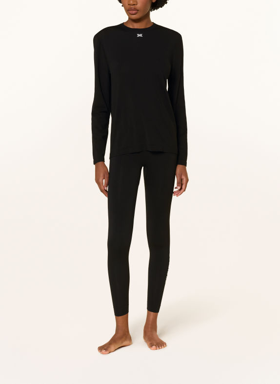 X-BIONIC Haut technique MIGHTYWOOL LIGHT NOIR