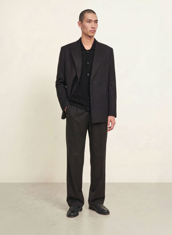 PAUL Pantalon de costume coupe décontractée 900 BLACK