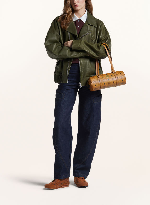 MCM AREN VISETOS Shoulder bag COGNAC / BLACK