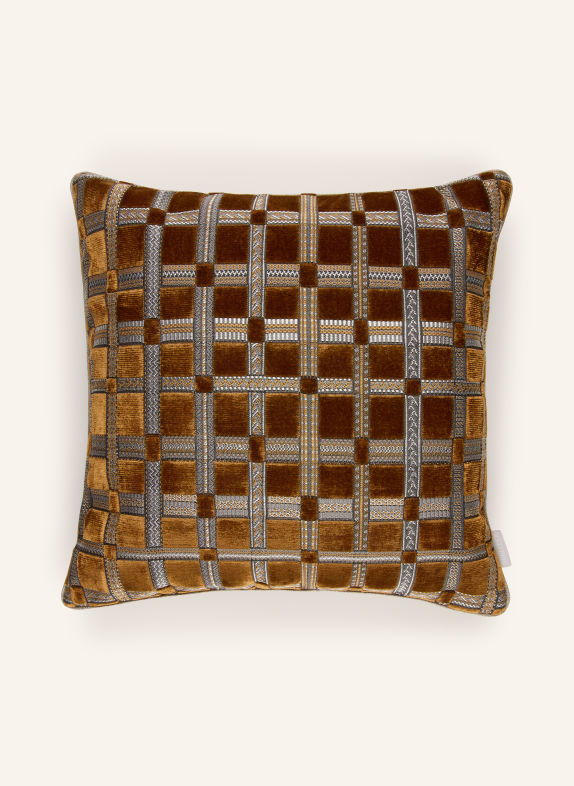 ROHLEDER Coussin décoratif JOSEF COGNAC / OR / CRÈME