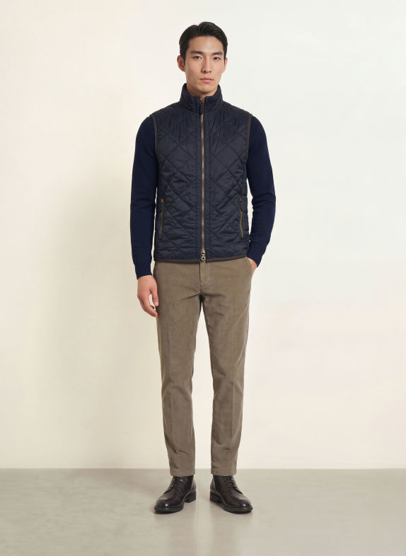 FRAUENSCHUH HENRI Quilted vest DARK BLUE