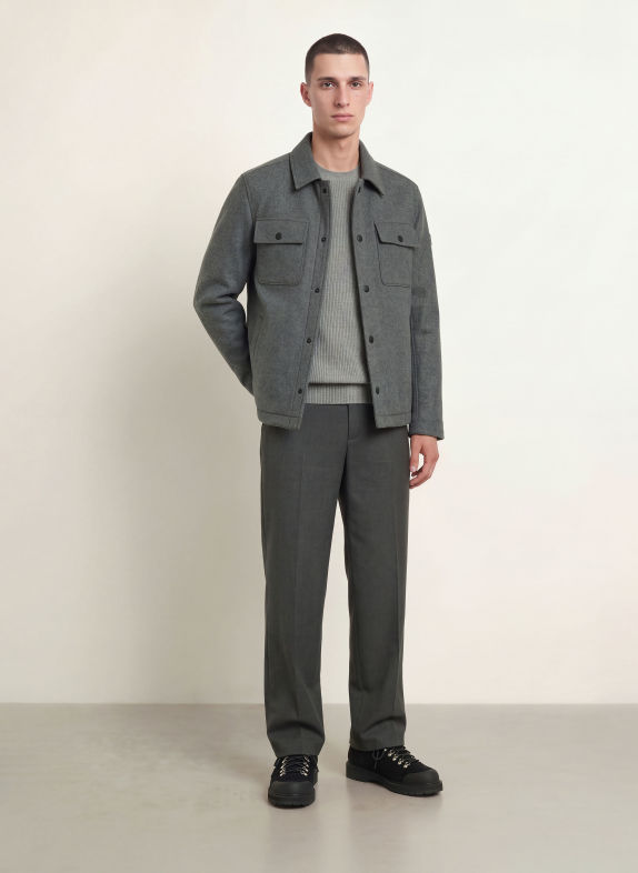 ALPHATAURI ORVILLE Overshirt DARK GRAY
