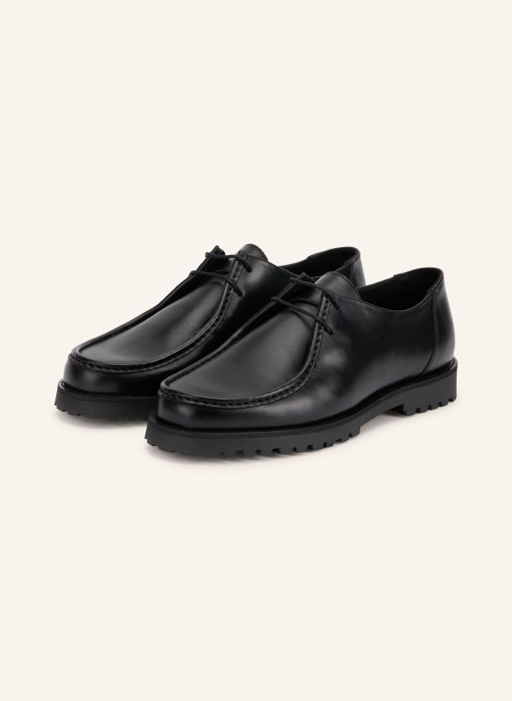 GARMENT PROJECT OLLIE Lace-up shoes BLACK