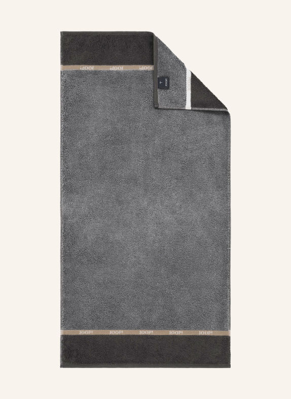 JOOP! Handdoek JOOP! LINES GRIJS / BEIGE / DONKERGRIJS