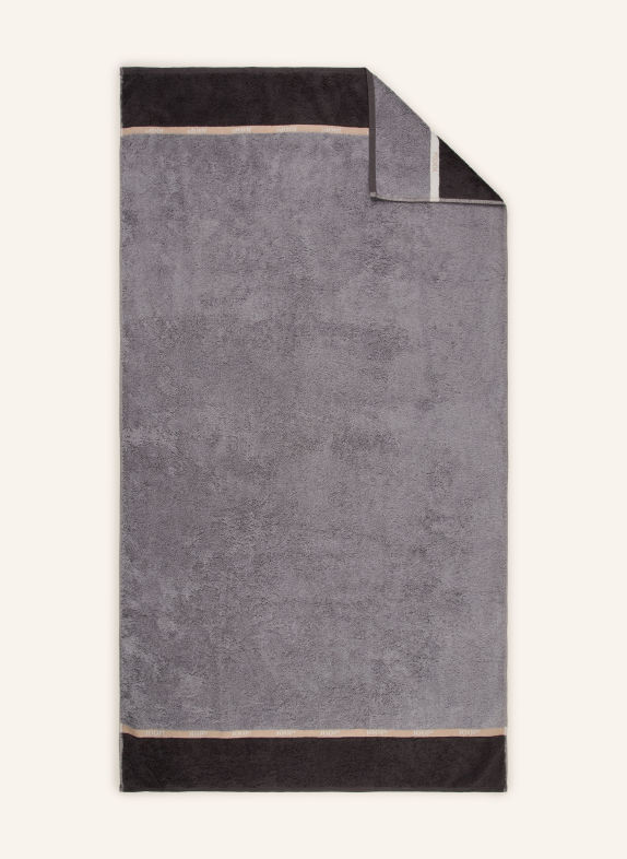 JOOP! Duschtuch JOOP! LINES GRAU / BEIGE / DUNKELGRAU