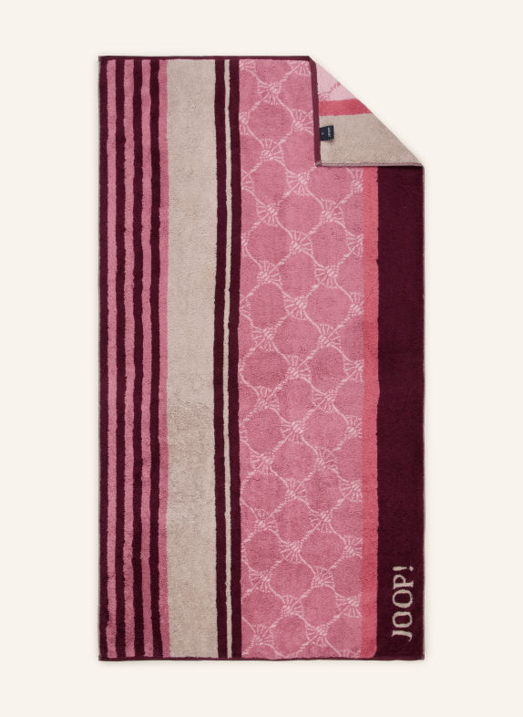 JOOP! Duschtuch JOOP! LINES ROSÉ / ROSA / DUNKELLILA