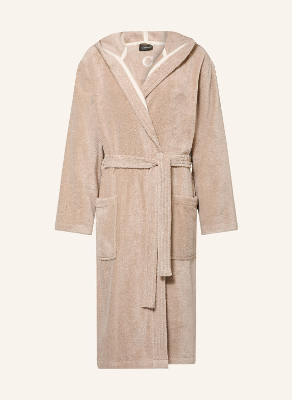 Cawö Peignoir pour homme WTH à capuche GRIS CLAIR