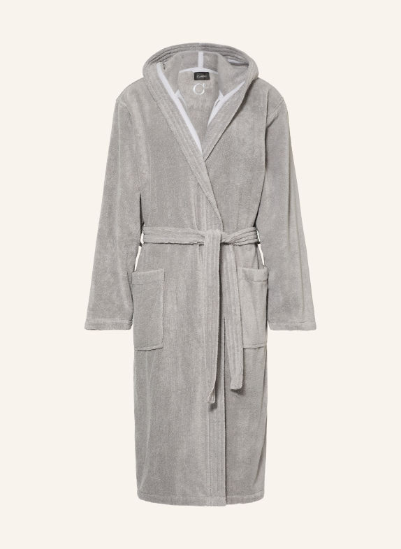 Cawö Peignoir pour homme WTH à capuche GRIS