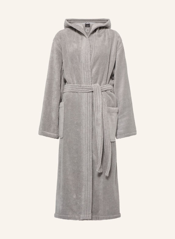 Cawö Peignoir unisexe à capuche GRIS