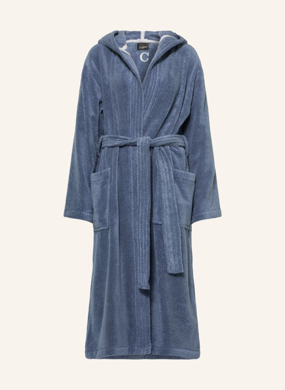 Cawö Peignoir unisexe à capuche BLEU