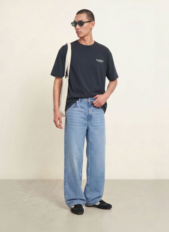 ALLSAINTS SHADOW T-shirt DARK BLUE