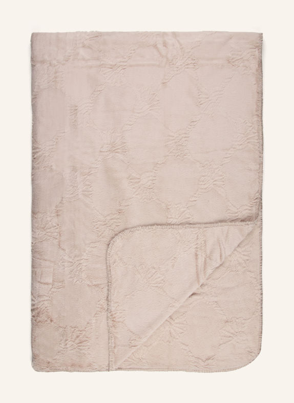 JOOP! Plaid en fausse fourrure J!SUBLIME TAUPE