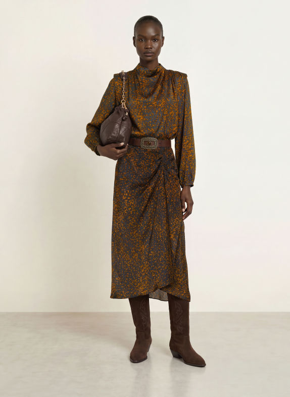 ba&sh Rock HOEMA DUNKELBLAU / COGNAC