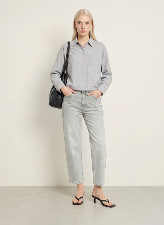 OPUS Barrel jeans MAXIE 70278 light grey