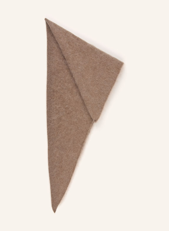 ARKET Cashmere triangular scarf BEIGE