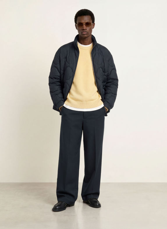 ARKET Regular-Fit Trousers DARK BLUE