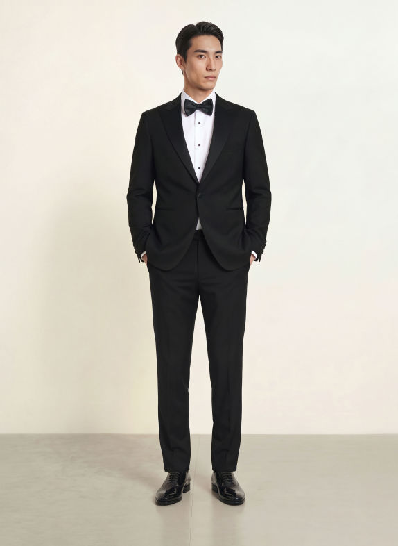WILVORST Anzugsakko Slim Fit 010 SCHWARZ